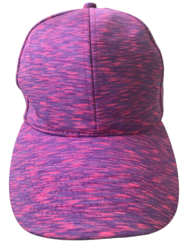 Girls Women's Purple Pink Space Dye Adjustable Strap Back Hat Baseball Cap - Picture 1 of 5
