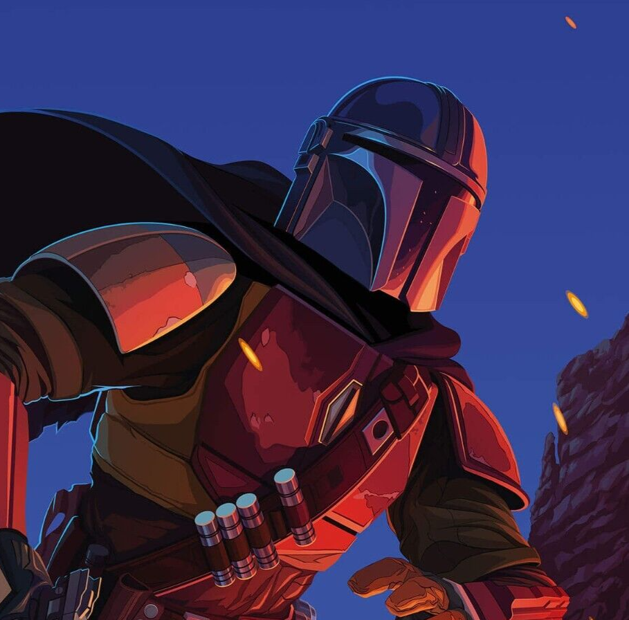 Star Wars wallpaper Mandalorian WALL MURAL bedroom man cave birthday