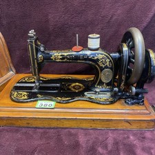 Stunning antique Singer 12k sewing machine fiddle base turns over very nicely