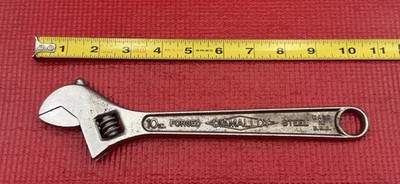 Vintage Diamond 10'' Adjustable Wrench ''Diamalloy'' Forged in USA