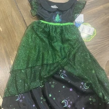 NEW Wicked Elphaba Toddler Girls Fantasy Sleepwear Gown/ Dress Up 2t Universal
