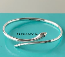 Tiffany & Co. Silver 925 Snake Bangle Bracelet Women