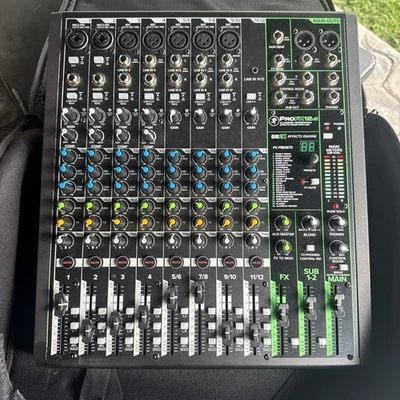 Mackie ProFX12v3 12-Channel Professional Analog Mixer w/ USB Effects & Power Cab - Image 1 of 3