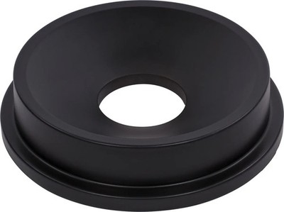 SPARTA Bronco 32-Gallon Trash Funnel Waste Container Black   Pack of 4.