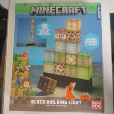 Minecraft Block Building Light Lamp 16 Cubes Light Up  BRAND NEW