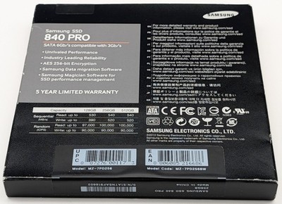 Samsung 840 Pro 256GB Internal 2.5