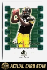2000 SP Authentic Plaxico Burress #RF1 Rookie Fusion