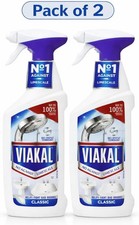 Viakal Limescale Remover Spray 500ml 2 Pack Hard Water Stain Cleaner 9.99 per litre
