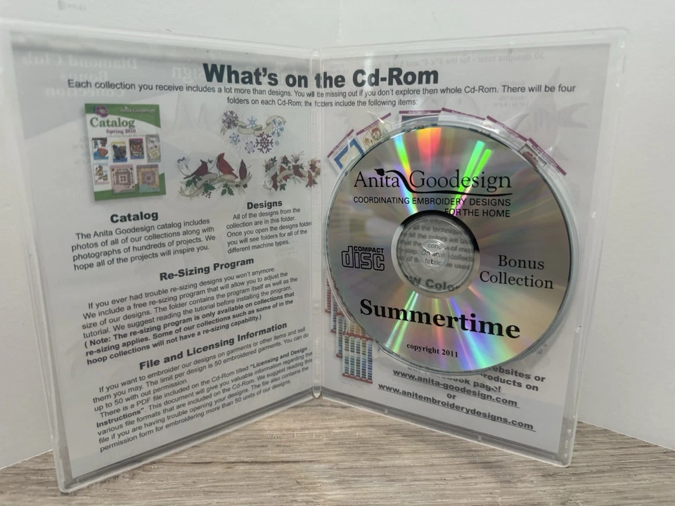 Anita Goodesign Diamond Club Bonus Collection - Summertime (CD-ROM) 30 Designs - Image 3 of 3