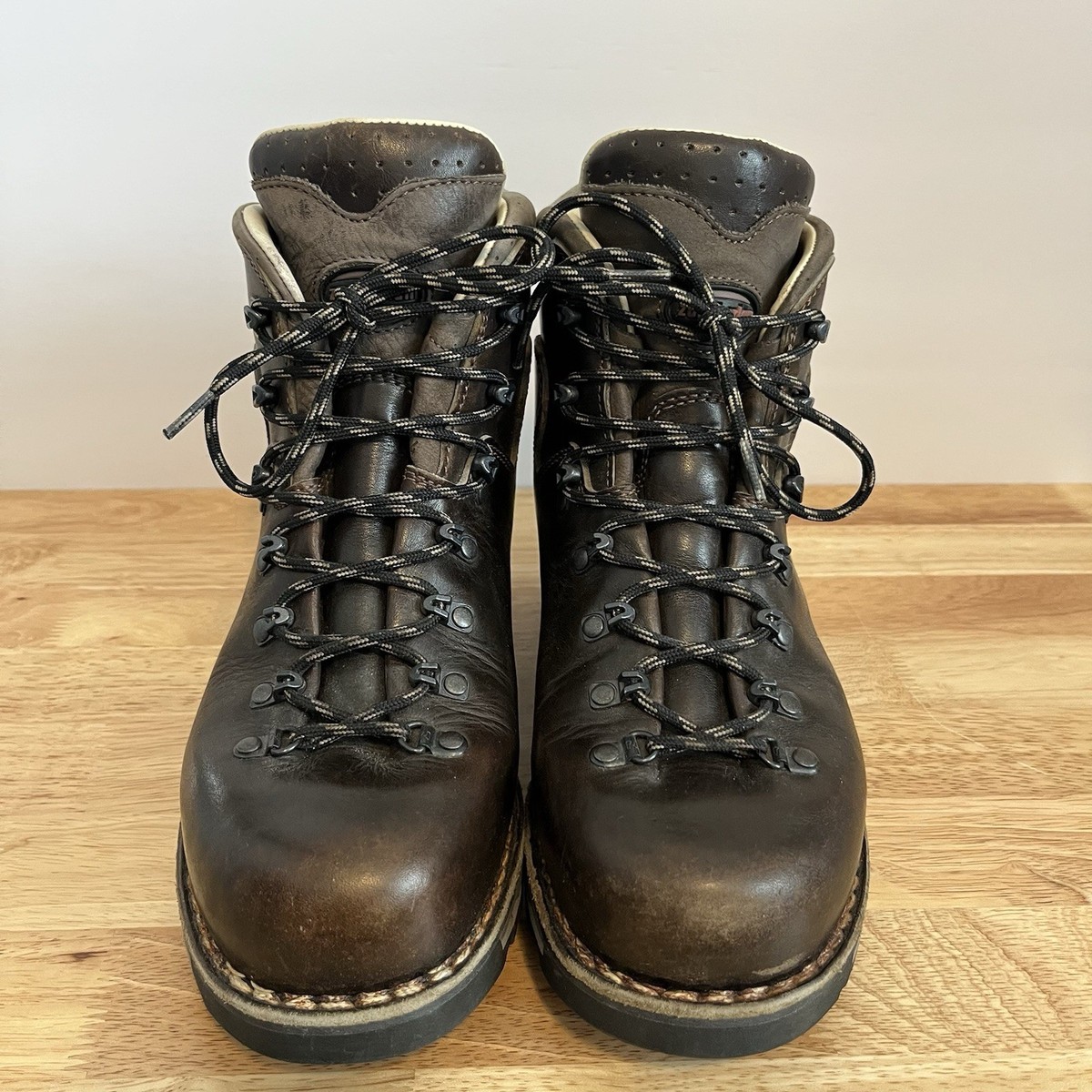 Zamberlan Latemar Boots Men's Sz 8 Euro 42 Dark Brown Hiking Made