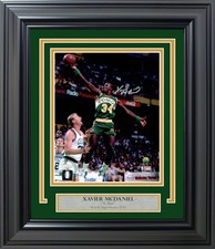 Xavier McDaniel Signed Framed 8x10 Photo Seattle Supersonics MCS Holo