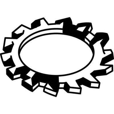 GRAINGER APPROVED M51456.160.0001 Ext TthLk,M16,StnlsStl,26x2.4mm,10PK 6FE59