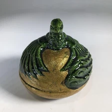 Ito Keiraku Ceramic Phoenix Incense Container with Original box