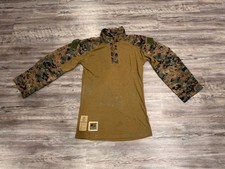 USMC Woodland MARPAT FROG Combat Shirt top size MEDIUM REGULAR Military Surplus