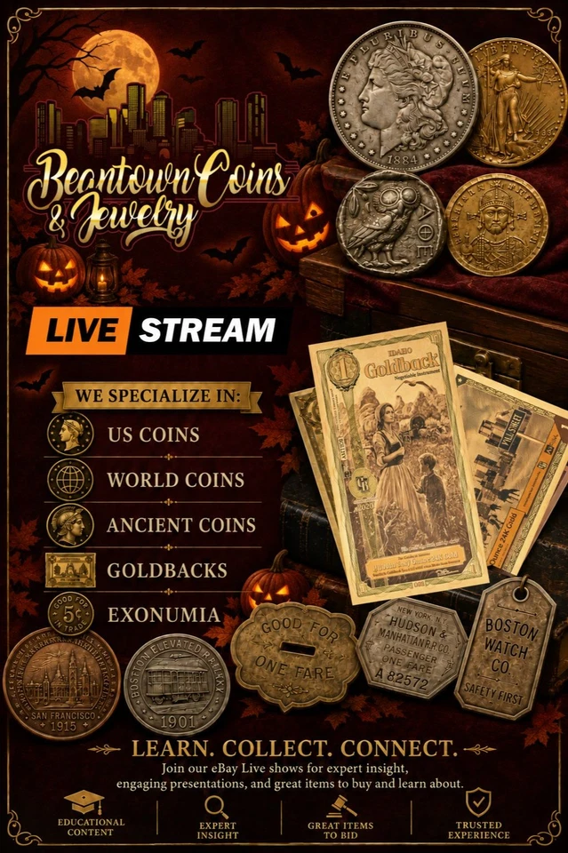 🎃 10/31 Spooky, Scary Halloween Deals with Beantown Coins! 🎃