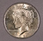 1923-P Peace SILVER One-Dollar Coin, Almost Uncirculated Condition