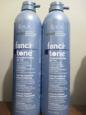 2x Roux Fanci-Tone Professional Creme Hair Tint 32/4R0 Lucky copper 15oz
