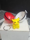 Vtg 1999 Pokeball Pokemon Pikachu Keychain  Detachable Figure Nintendo