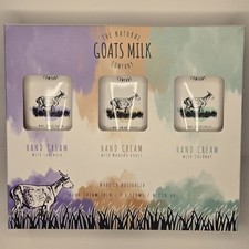 The Natural Goats Milk Company Hand Cream Trio Coconut, Lavender Manuka Honey