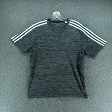 Adidas Mens M T Shirt Gray Primegreen Aeroready Athletic Training Running Gym