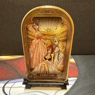 Big Face Studio Fairy Tail Anime Collectible Display Plaque Stand Artwork