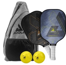JOOLA Essentials Pickleball Paddle Set 2 Player Paddles Balls Carry Bag