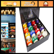 Complete 16-Piece Billiard Pool Ball Set - 2-1/4" Regulation Resin Balls
