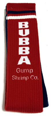 BUBBA GUMP SHRIMP CO Forest Mismatch Red Navy Blue Men Tube Socks L NEW TAG