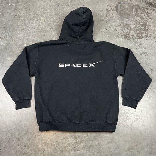 SpaceX Hoodie Mens Large Black Occupy Mars Flaws Preowned - Picture 11 of 23