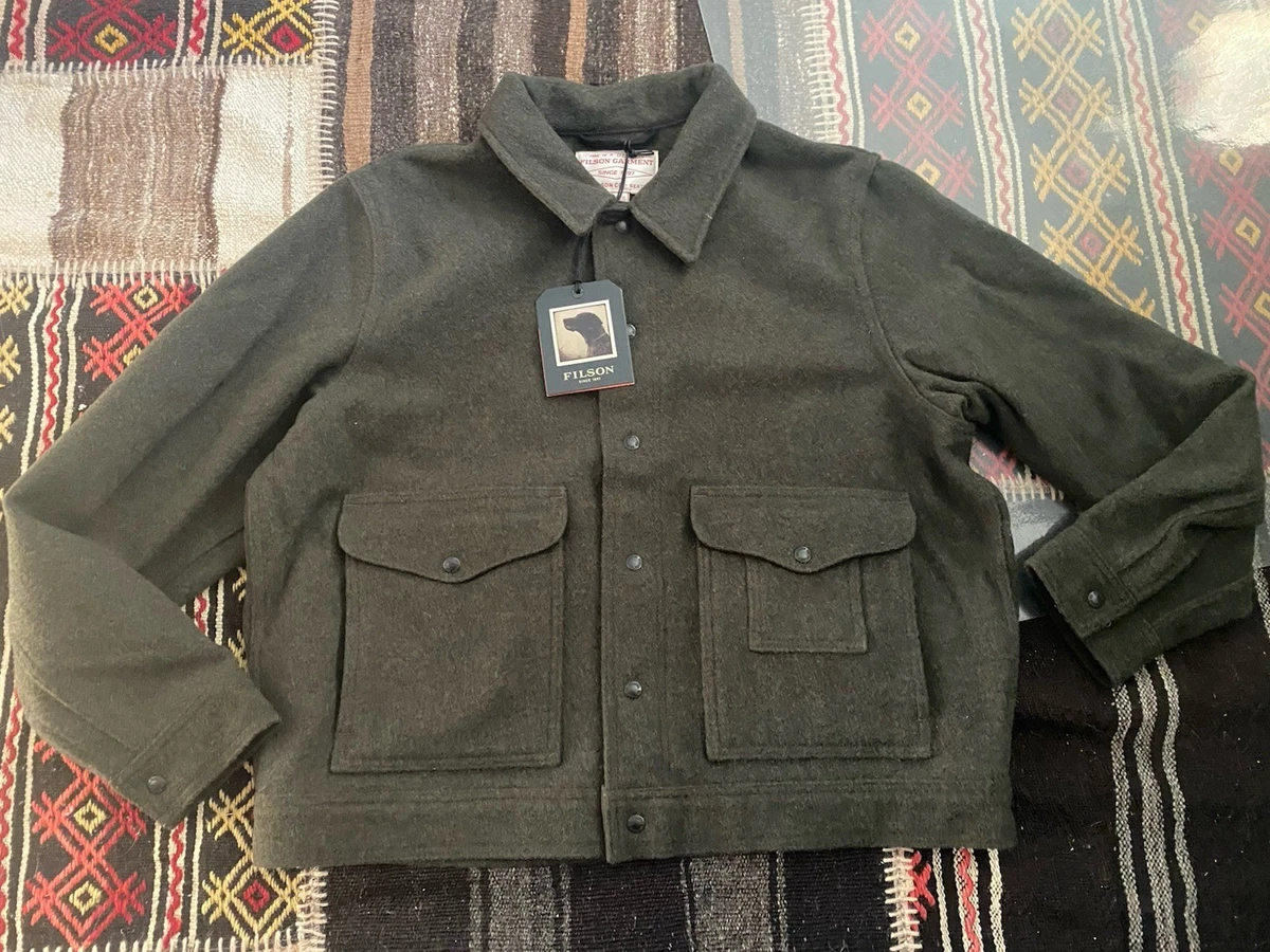 Filson Mackinaw Wool Work Jacket | XL | Made in USA | Forest Green