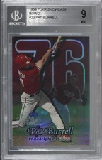 1999 Flair Showcase Row 2 Pat Burrell #23 BGS 9 MINT 1u6
