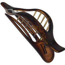 Camila Paris CP2372 French Hair Clips, Large Side Slide Tortoise Shell