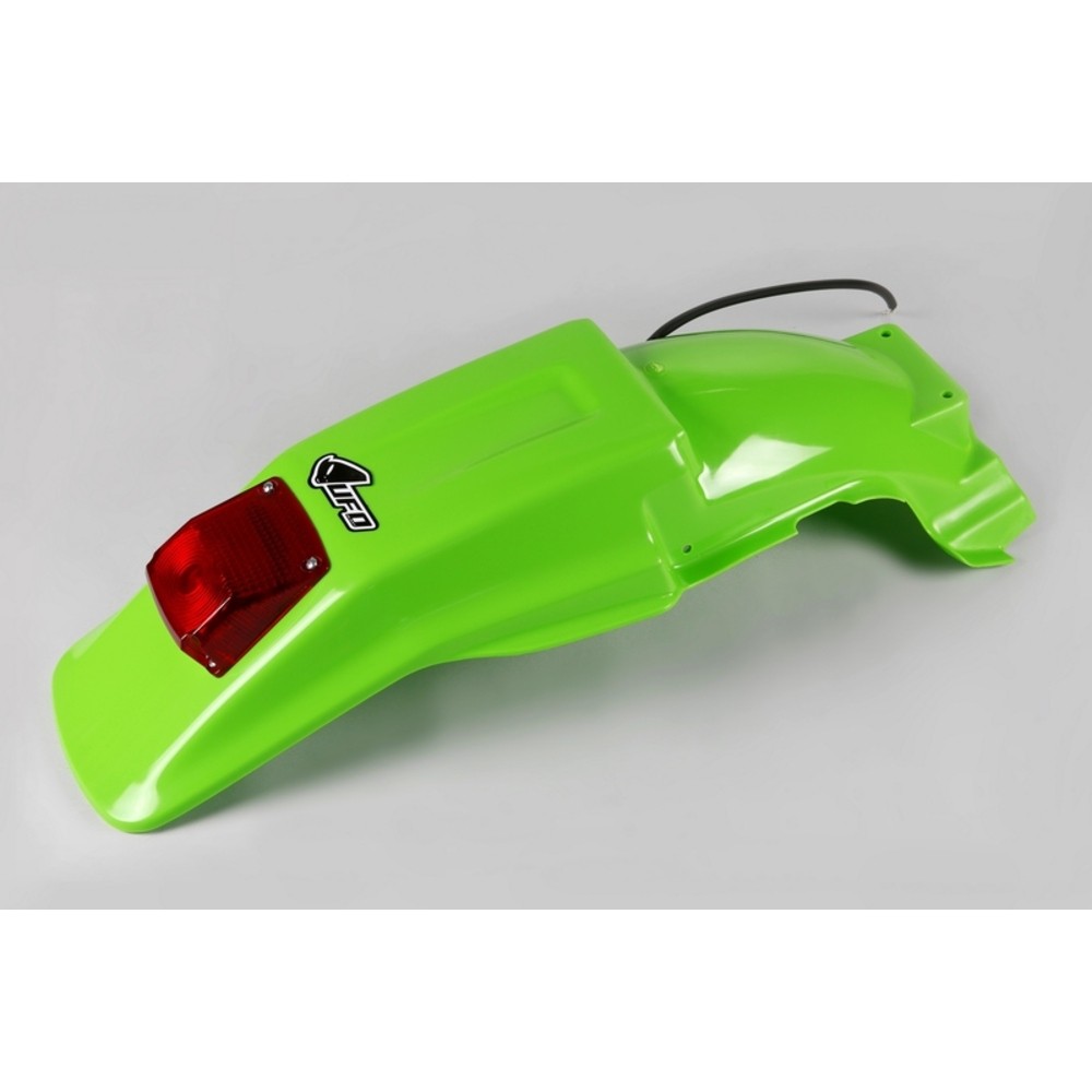 UFO PLAST Rear Mudguard Green Kawasaki KDX 200 1990-1994 - Image 4