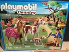 Vintage Playmobil Country 5227 Paddock with Horses and Pony! Complete w Box 2011