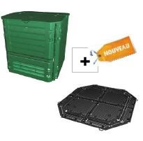 Composteur Thermo King 400 litres anti nuisible pour composter sans odeur au jardin