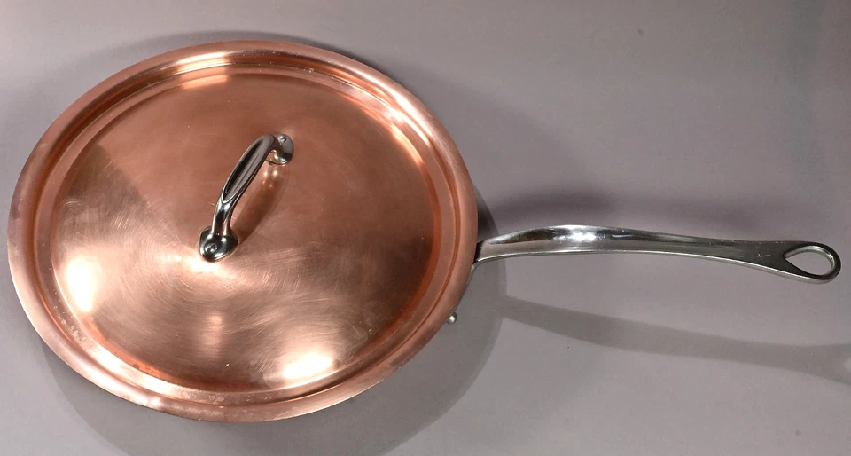 Kupferpfanne Mauviel 1830, 30cm, Kupfer / Edelstahl, mit Deckel, M200s - Bild 3 von 4