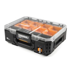 Toughbuilt Heavy Duty Storage Organizer Portable Tool Box Case Stacktech Black