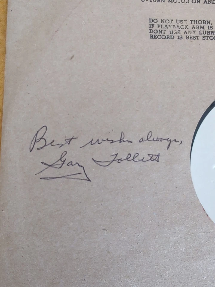 THE CRICKETS GARY TOLLETT, RAMONA TOLLETT SIGNED GO BOY GO/ GONE - Image 2 of 4