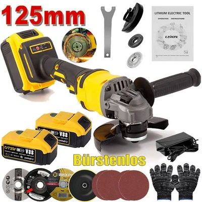 DENOTIP Smerigliatrice angolare a batteria 21V 125MM smerigliatrice Flex con 1/2 batterie