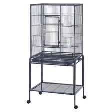 Panana Large Budgie Cage Metal Bird Cage with Stand Rolling Parrot Cage for C...