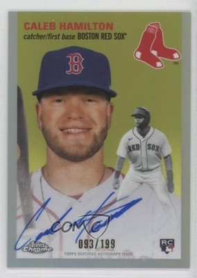 2023 Chrome Platinum Anniversary Refractor Caleb Hamilton Rookie Auto RC 1g4g