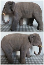 RARE: beau grand santon éléphant Devineau taille 6 longueur 25 cm Crèche   CA29