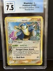 2006 EX Crystal Guardians STAMPED Blastoise Delta Species Rev Holo #2 CGC 7.5