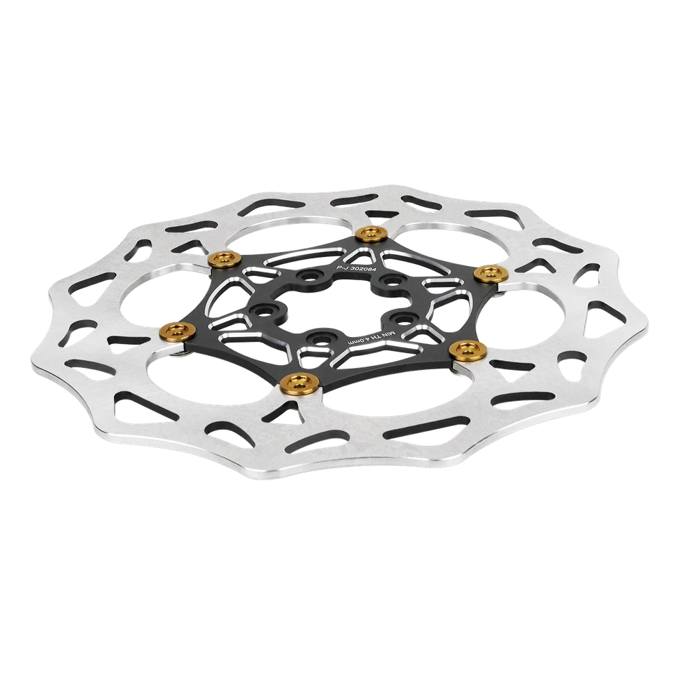 2PCS Black Gold 13.5" Front Brake Rotor Disc for Harley 24-25 CVO Road Glide ST Foto 3 de 4