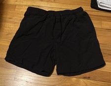 American Eagle Mens Shorts - Black - Drawstring - Used- Large