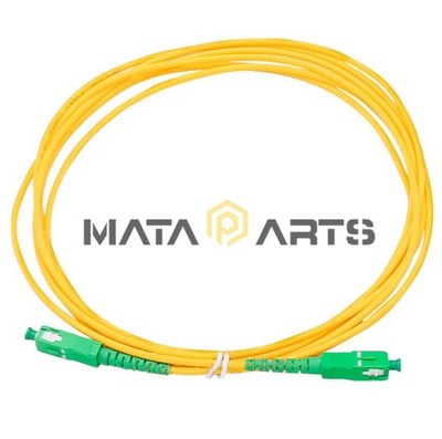 30M SC/APC Simplex Singlemode Fiber Optic Patch Cord Cable 3.0mm FTTH PVC Jumper