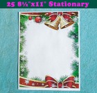 25 Sheets Christmas Stationery Letterhead 8½"x11" - BRAND NEW — photo 1