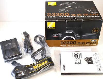 Nikon D3300 24.2MP Digital SLR Camera AF-P 18-55mm f/3.5-5.6