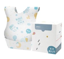 Baby and Infant Disposable Travel Bibs - Soft, Leakproof, for Toddlers Babies...