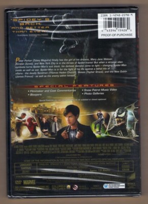 SPIDER-MAN 3 new dvd TOBEY MAGUIRE KIRSTEN DUNST JAMES FRANCO
